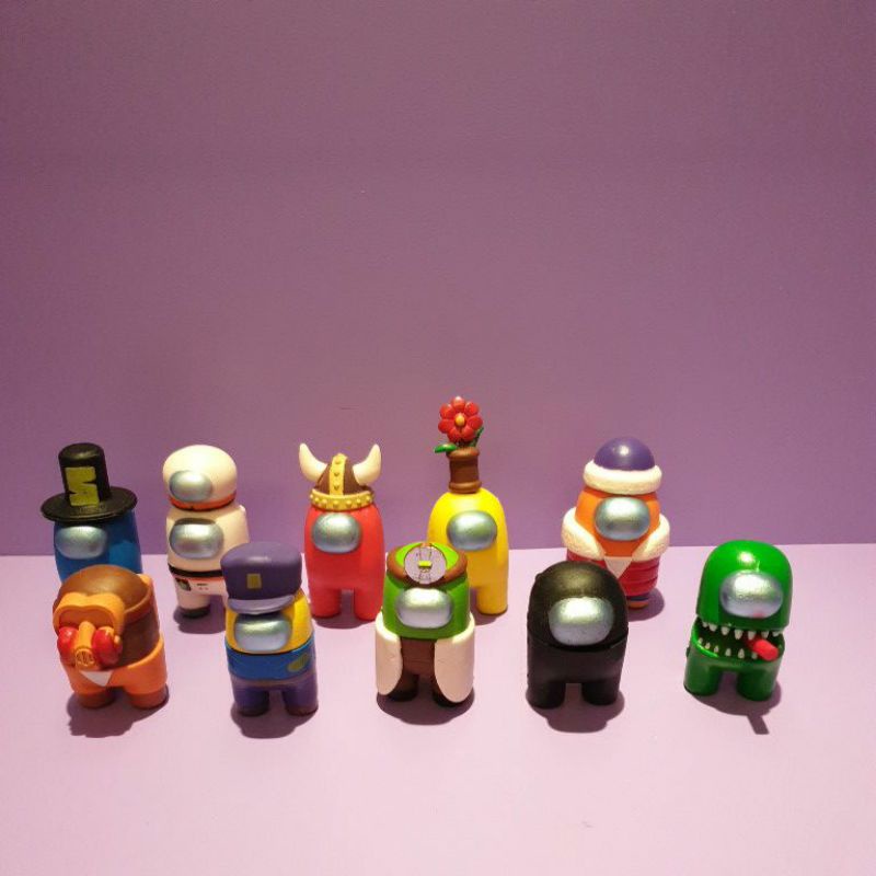 JUAL SATUAN  AMONG US / Mainan Among Us / Cake topper Among us / Hiasan kue  Among Us