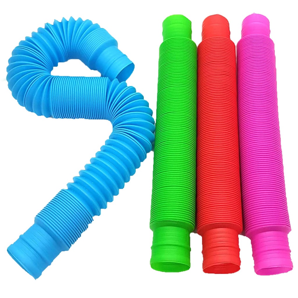 Mainan Pop Tube LED Pop Tubes LED Fidget Pop Tubes Sensory 1pc