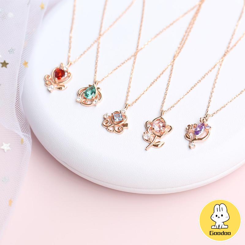 Disney Princess Kalung Wanita Desain Niche Temperamen Perhiasan Sederhana -Doo