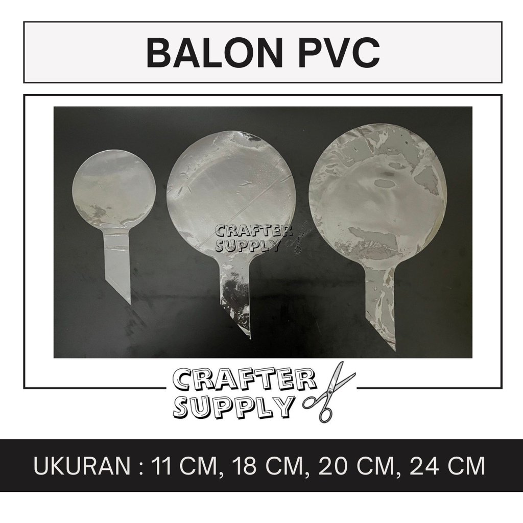 BALON PVC BOBO BIRU UKURAN 11CM, 18CM, 20CM, 24 CM (TRANSPARAN) BALON BENING BALON DEKORASI