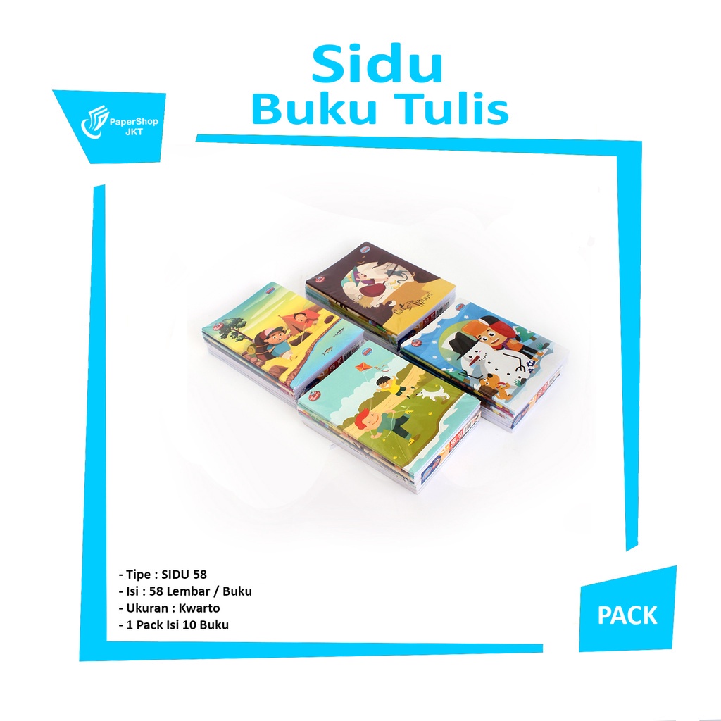 

SIDU - Buku Tulis 58 Lembar - Pack