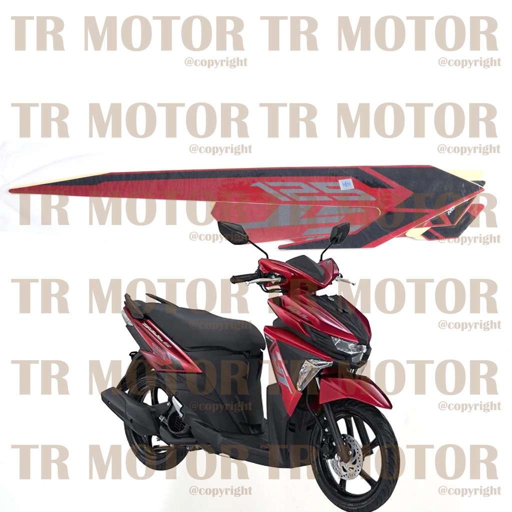 Stiker Motor Soul GT 2015 Sticker Striping Lis Full Set Motor