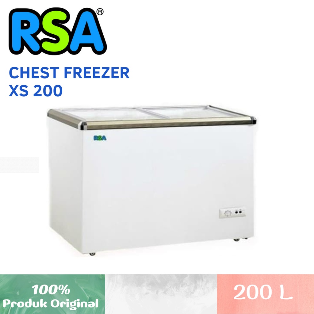 CHEST FREEZER BOX SLIDING 200 L RSA XS 200
