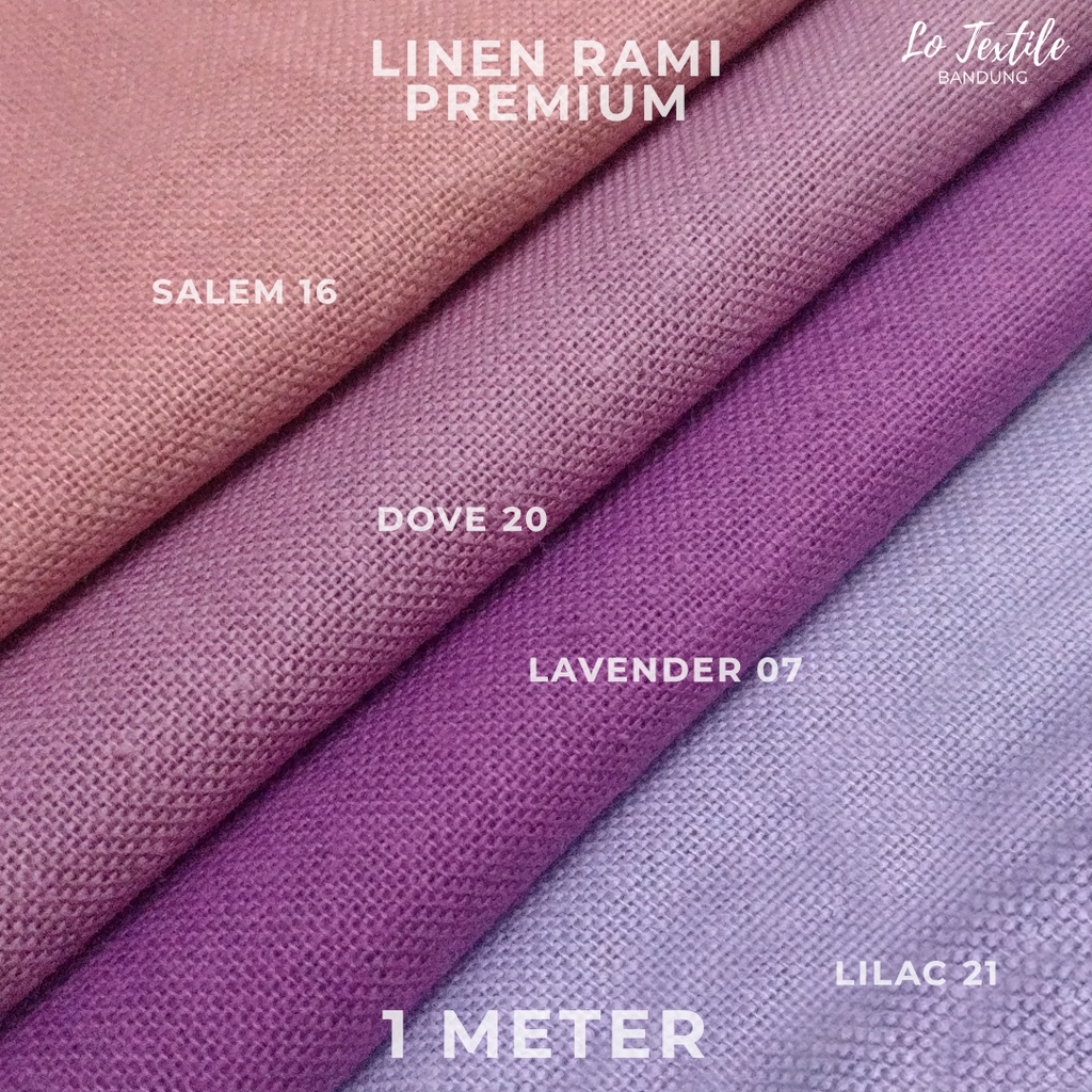 Kain Katun Linen Rami Premium 1 Meter