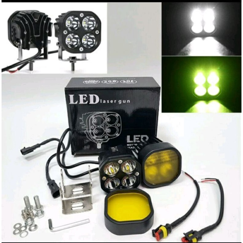 Lampu L4z cree 4 mata waterprof 60 watt super terang