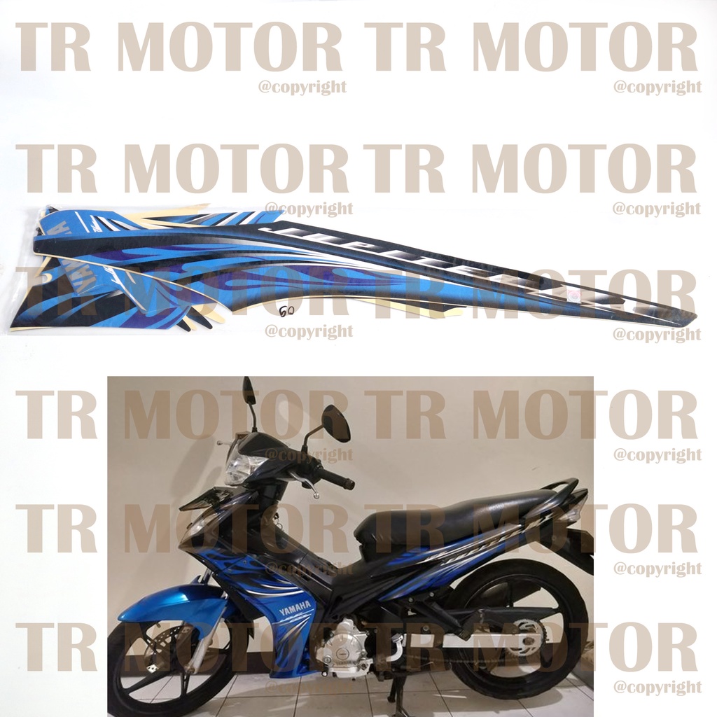 Stiker Motor Jupiter MX 2009 Sticker Striping Lis Full Set Motor