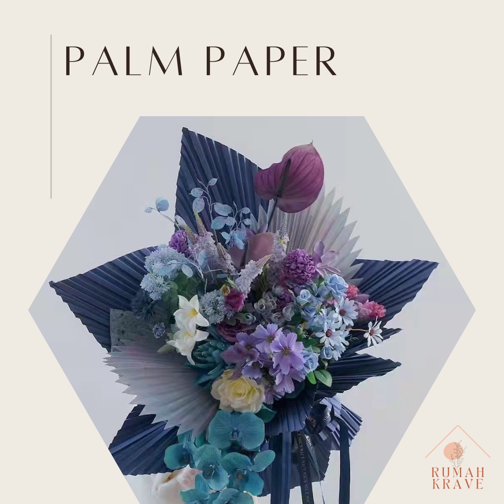 

RUMAH KRAVE - Palm Paper Kertas Bentuk Daun Palem Carang Bunga Buket
