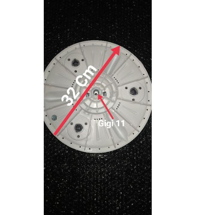 TRX9f9Et--PULSATOR MESIN CUCI LG DIAMETER 32CM GIGI 11 TURBO DRUM FUZZY LOGIC