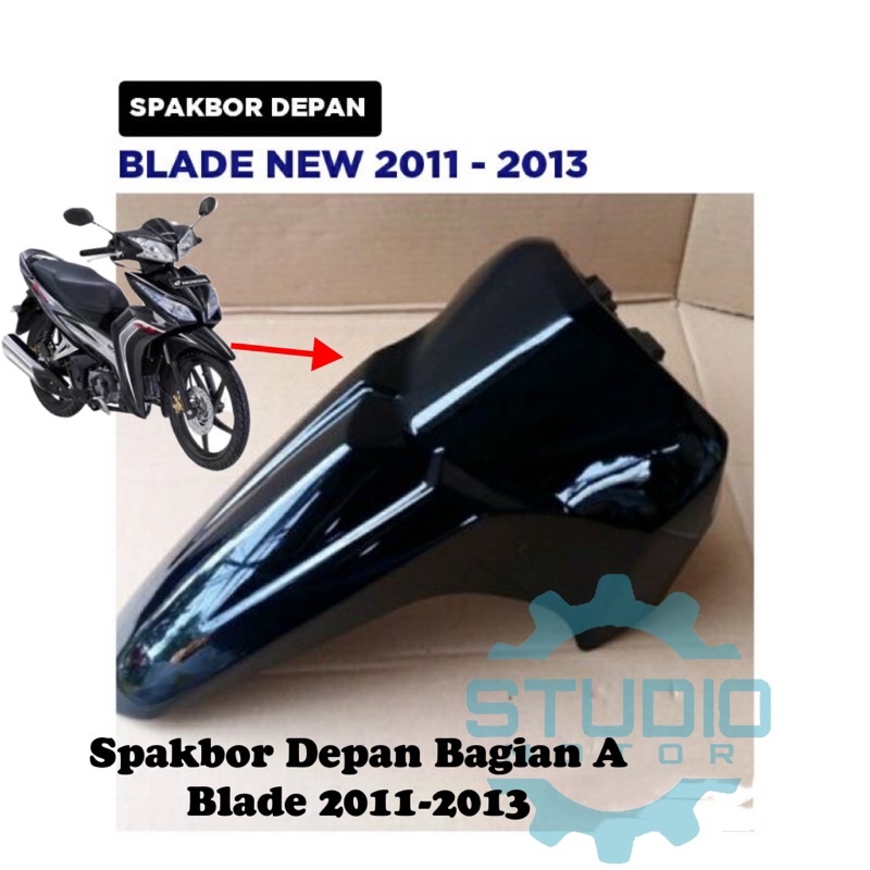 Spakbor Depan Blade New 2011 2012 2013 / Slebor Spakbor Front Fender Depan Bagian A Warna Hitam Blade Body Besar