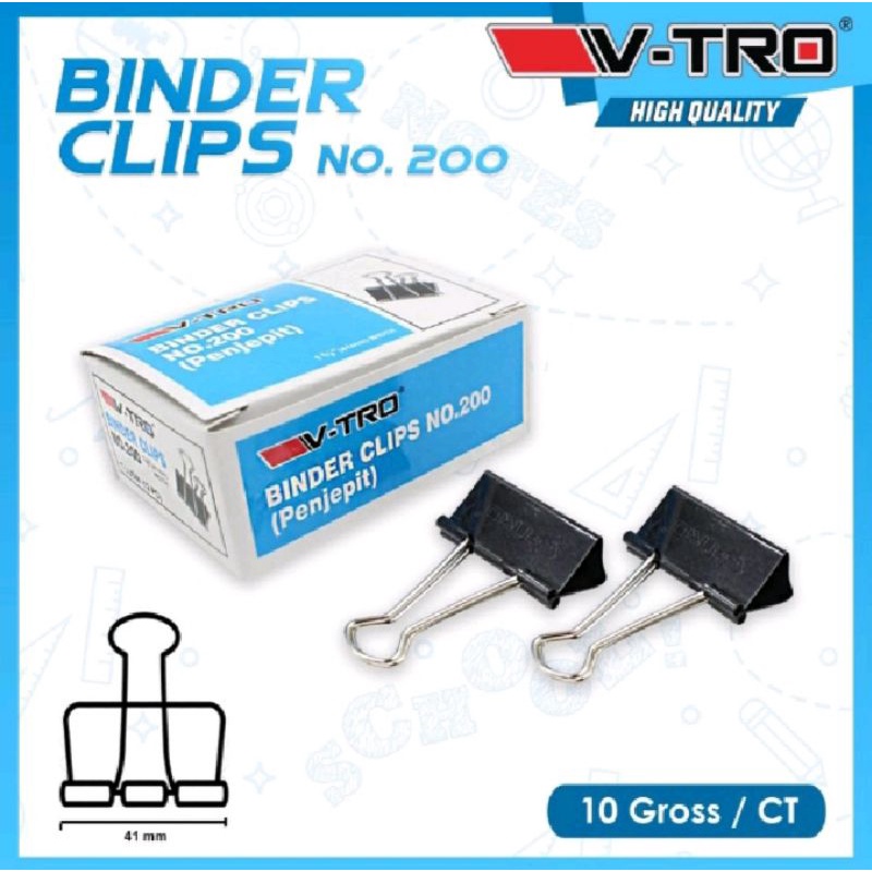 

Binder Clip No 200 Vtro isi 12pcs