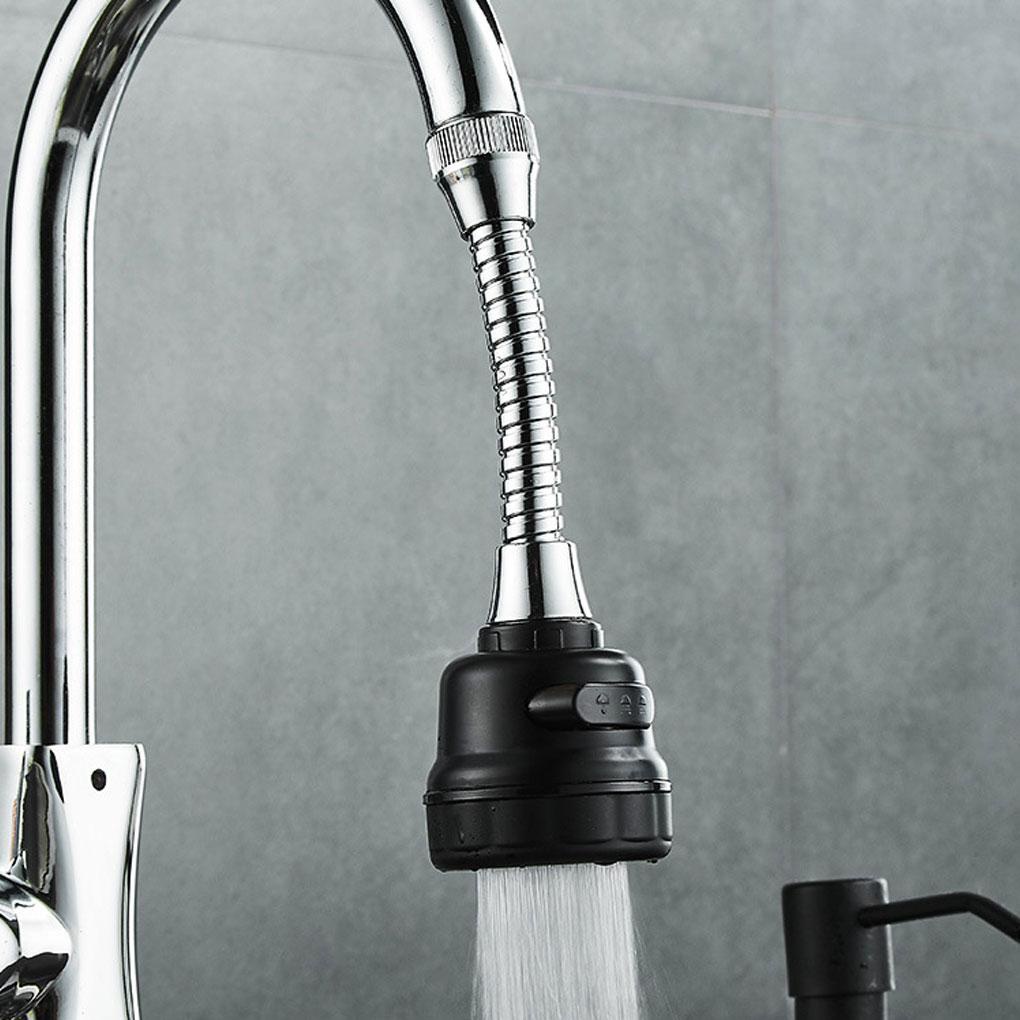 Faucet Extender 360derajat Berputar Tekanan Tinggi Anti Cipratan Tap Adapter Extension Connector Nozzle Aksesori Kamar Mandi