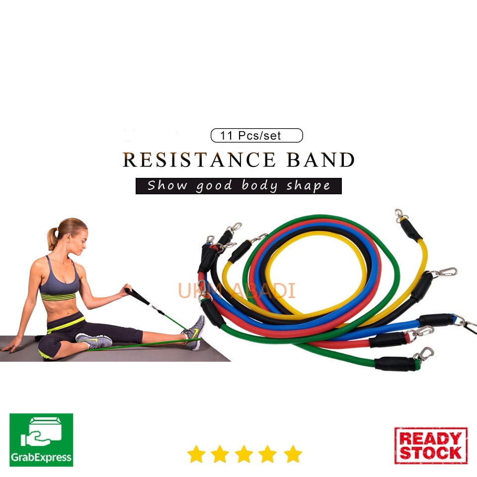 Yoga Pilates Set Tali Stretching Resistance Band Fitness 1 set YR2 11