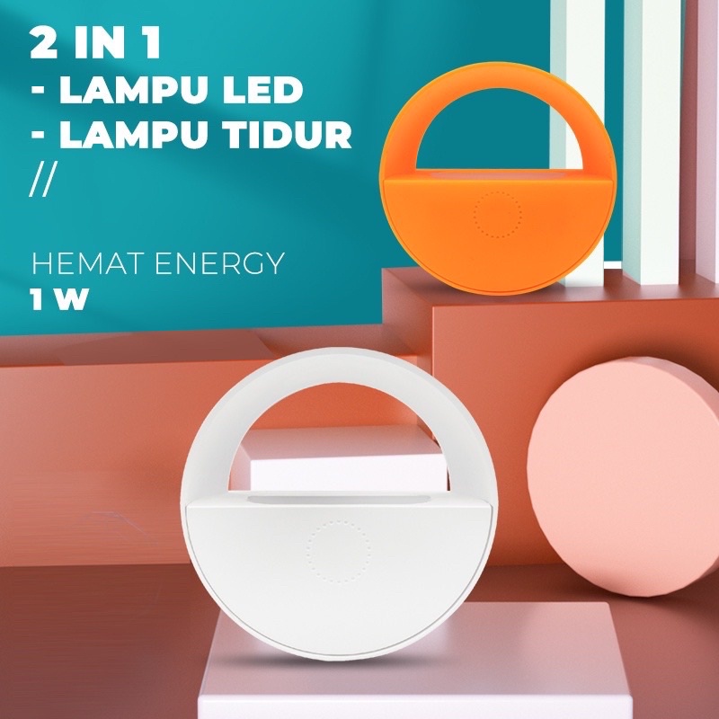 Bisa COD - AOKI Lampu Tidur Sentuh Led 1 Watt AK-YD02 - Led Dinding Night Lamp Sleep Lamp Kamar Asrama Studio Lemari Pakaian Lorong Tangga Hemat energy