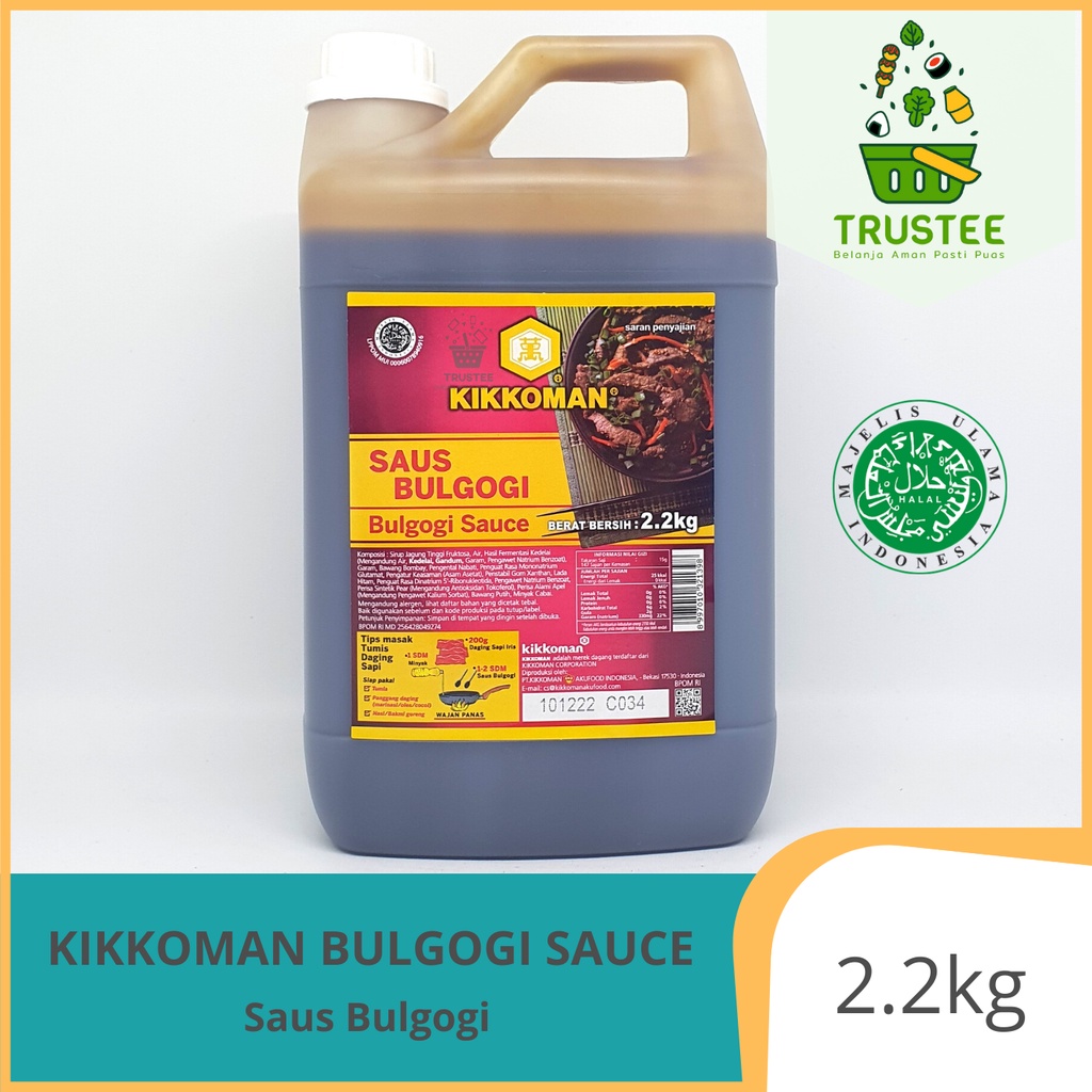 Kikkoman Bulgogi Sauce / Saus saos Bulgogi Halal 2.2 Kg