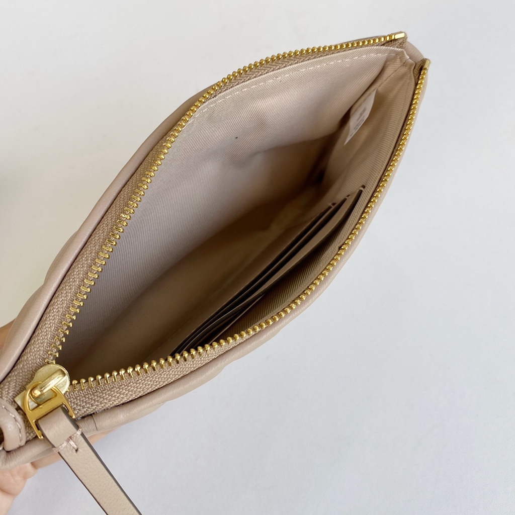 [Instant/Same Day]75602 Ori TB sheepskin women's long zipper purse Long wallet  qianbao