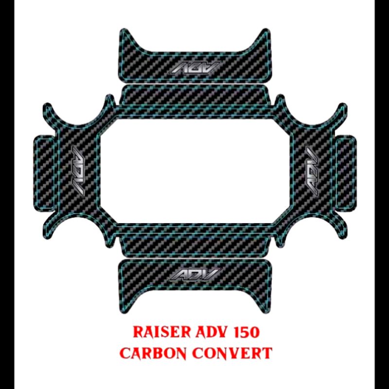 stiker raiser adv 150/stiker variasi adv 150/emblem raiser adv 150