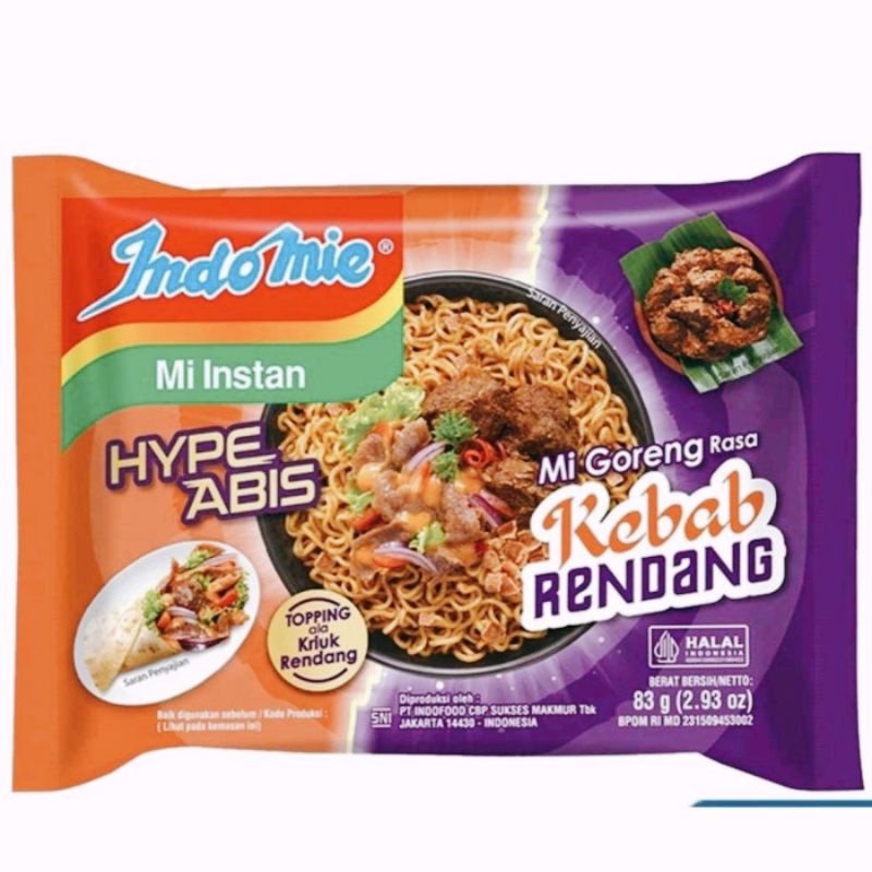 

INDOMIE KEBAB RENDANG / HYPE ABIS MIE INDOMIE