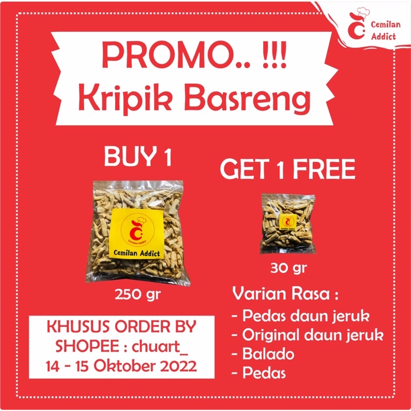 

KRIPIK BASRENG | 250 gr | KRIPIK BASRENG MURAH