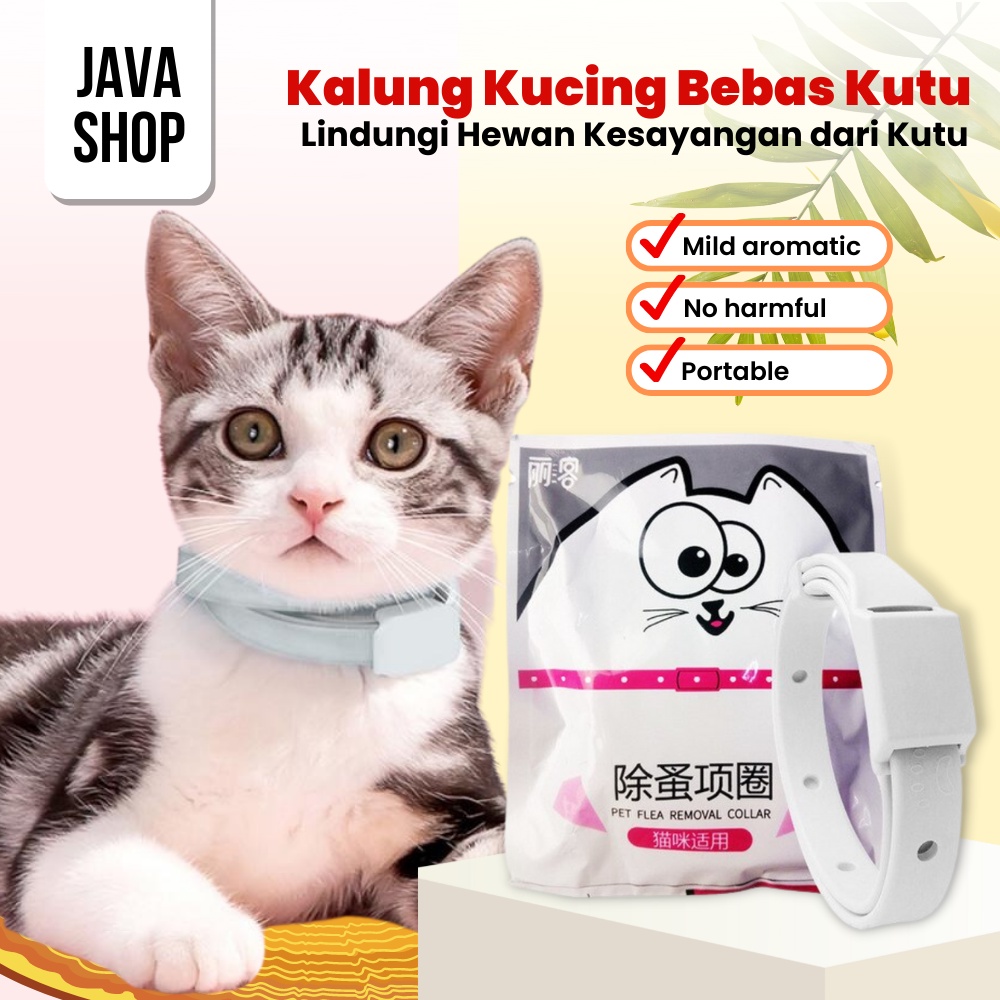 JAVASHOP Kalung Anti Kutu Kucing Anjing Hewan Kesayangan