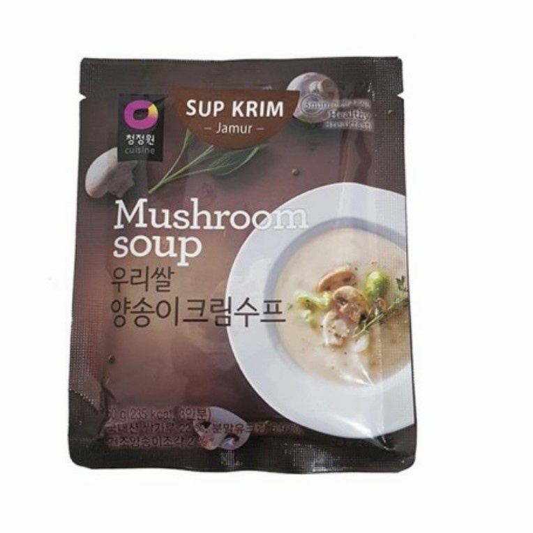 Mushroom Soup 60Gr Chung Jung One Sup jamur Korea HALAL