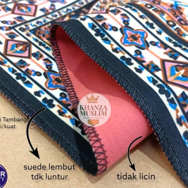 SAJADAH SUEDE TURKI/SAJADAH KALEP TIPIS MURAH 70X110 - Biru, medium 50x110