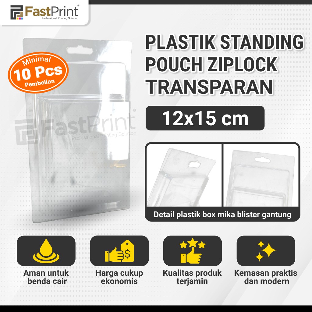 Box Mika Kotak Vakum Blister Packaging Transparant