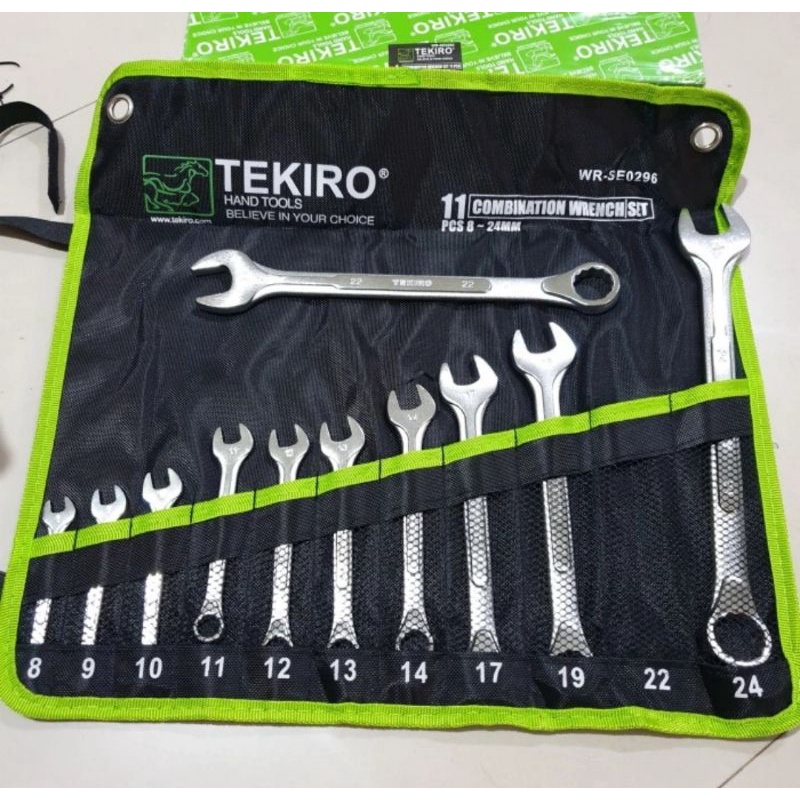 Tekiro Kunci Ring pas set 11 pcs (8mm - 24mm)