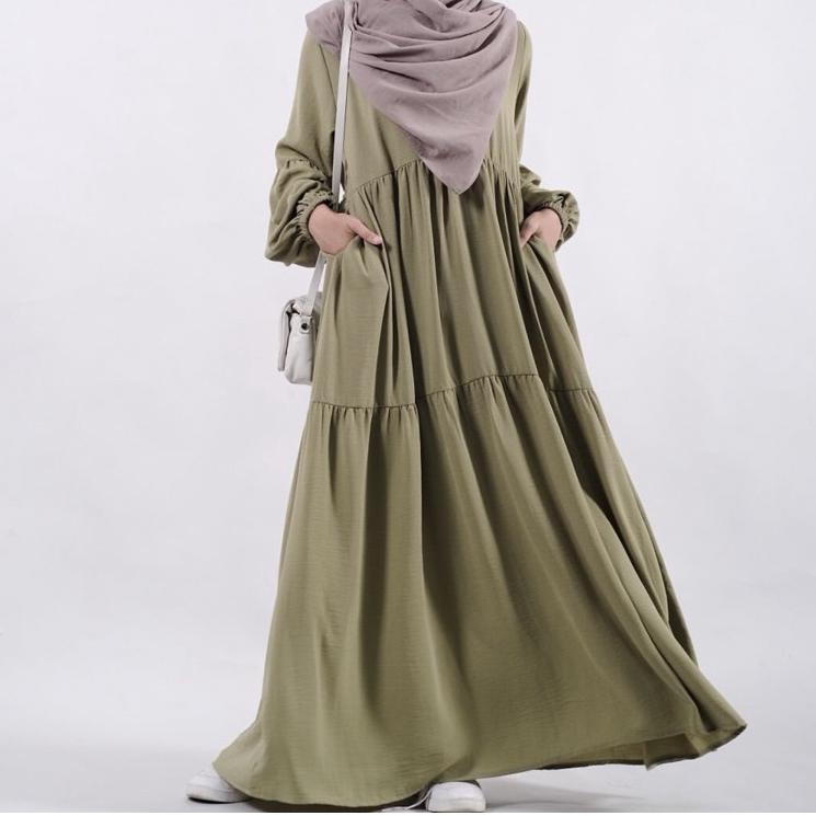 Best Product Milly Dress by Ash_shofwa.id-gamis rayon- gamis terbaru