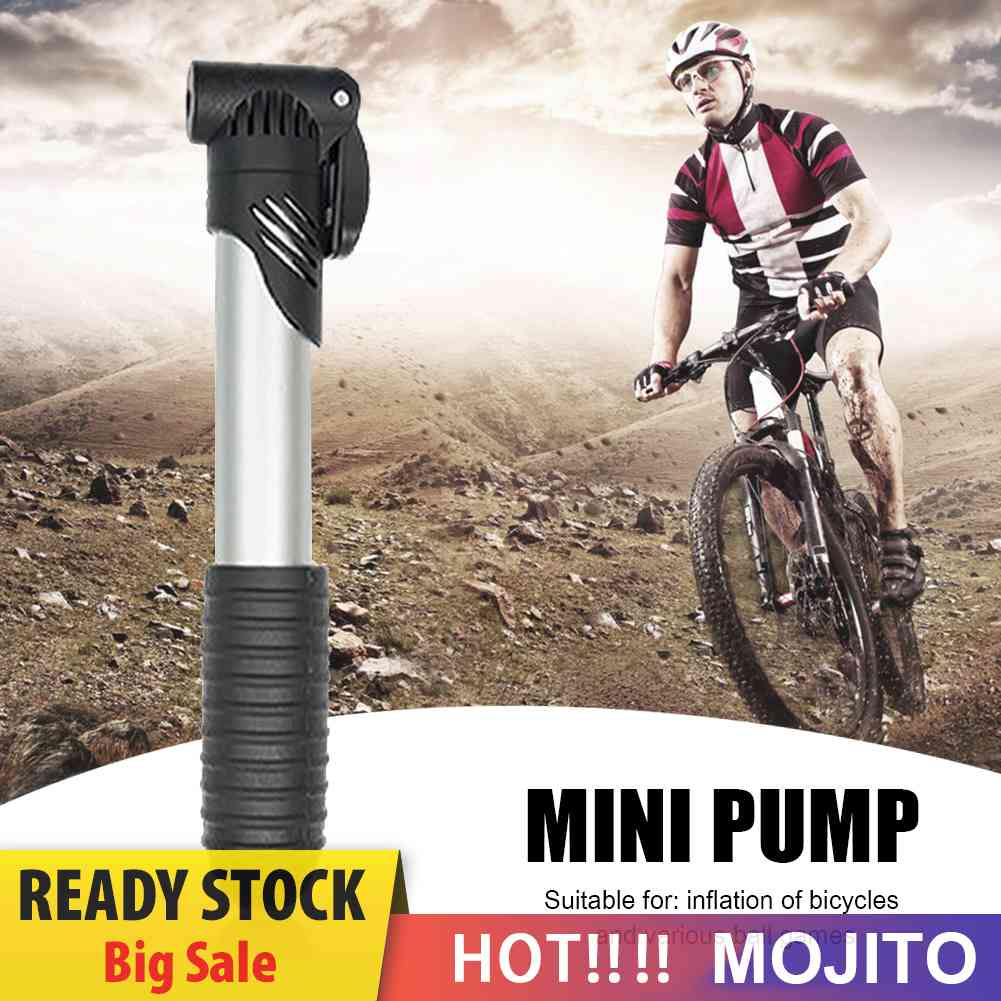 Pompa Ban Sepeda Mini Portabel Bahan Aluminum Alloy