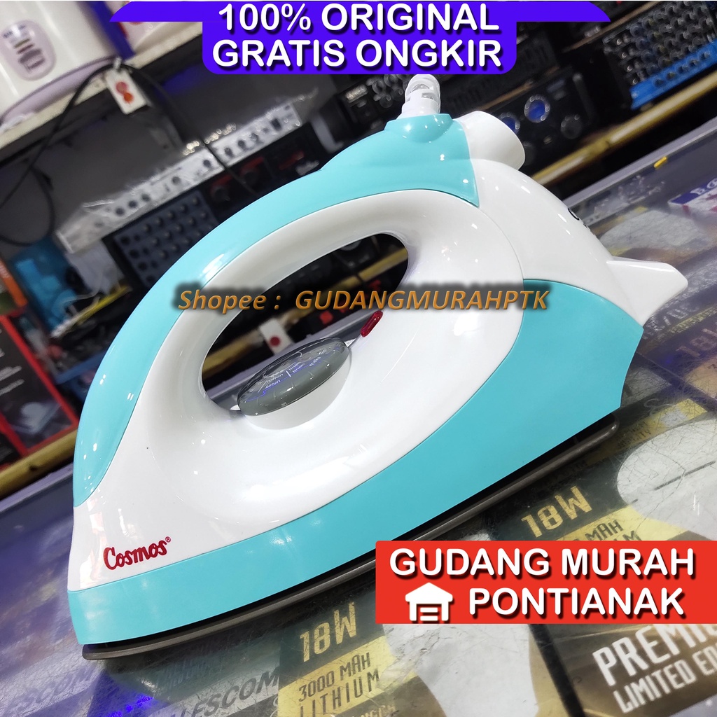 Setrika Cosmos CI-4110N CI 4110 N Dry Iron Non Stick Gosokan Baju Anti Lengket 4110N