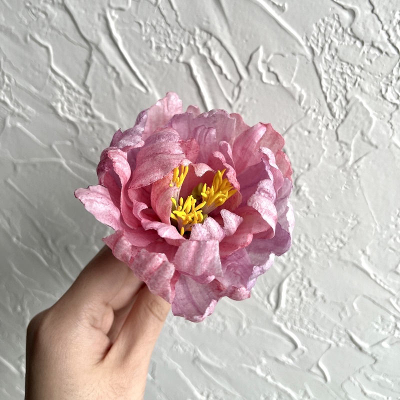 

Wafer Paper Peony Edible Flowers Dekorasi Bunga Wafer Paper