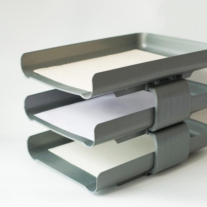

Bos Execuitive Tray 3 Susun/ Rak/ Meja/ Laci/ Dokument/ Kertas/ File