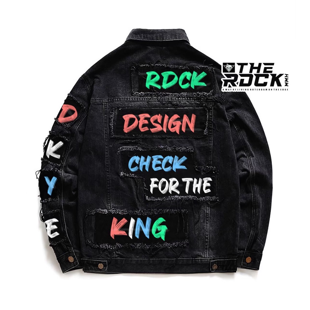 Bayar Ditempat/ jaket jeans pria terbaru 2025 / jaket jeans pria motif emblem terbaru/ jaket pria keren/ jaket pria denim jeans