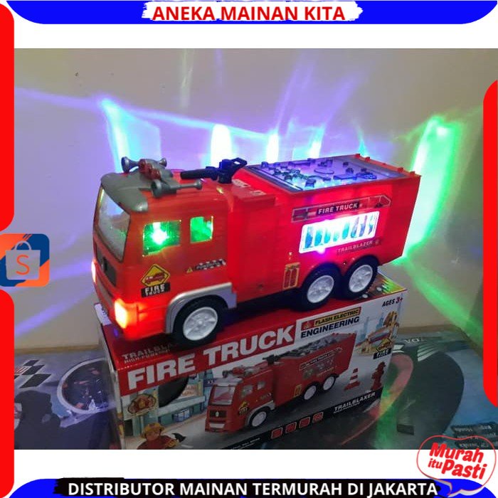 Mainan Anak Mobil Pemadam Kebakaran Bunyi Fire Truck