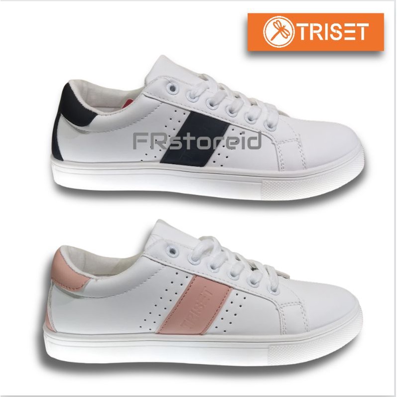 Z20030 Sepatu Sneakers Wanita Casual Tali Triset Putih
