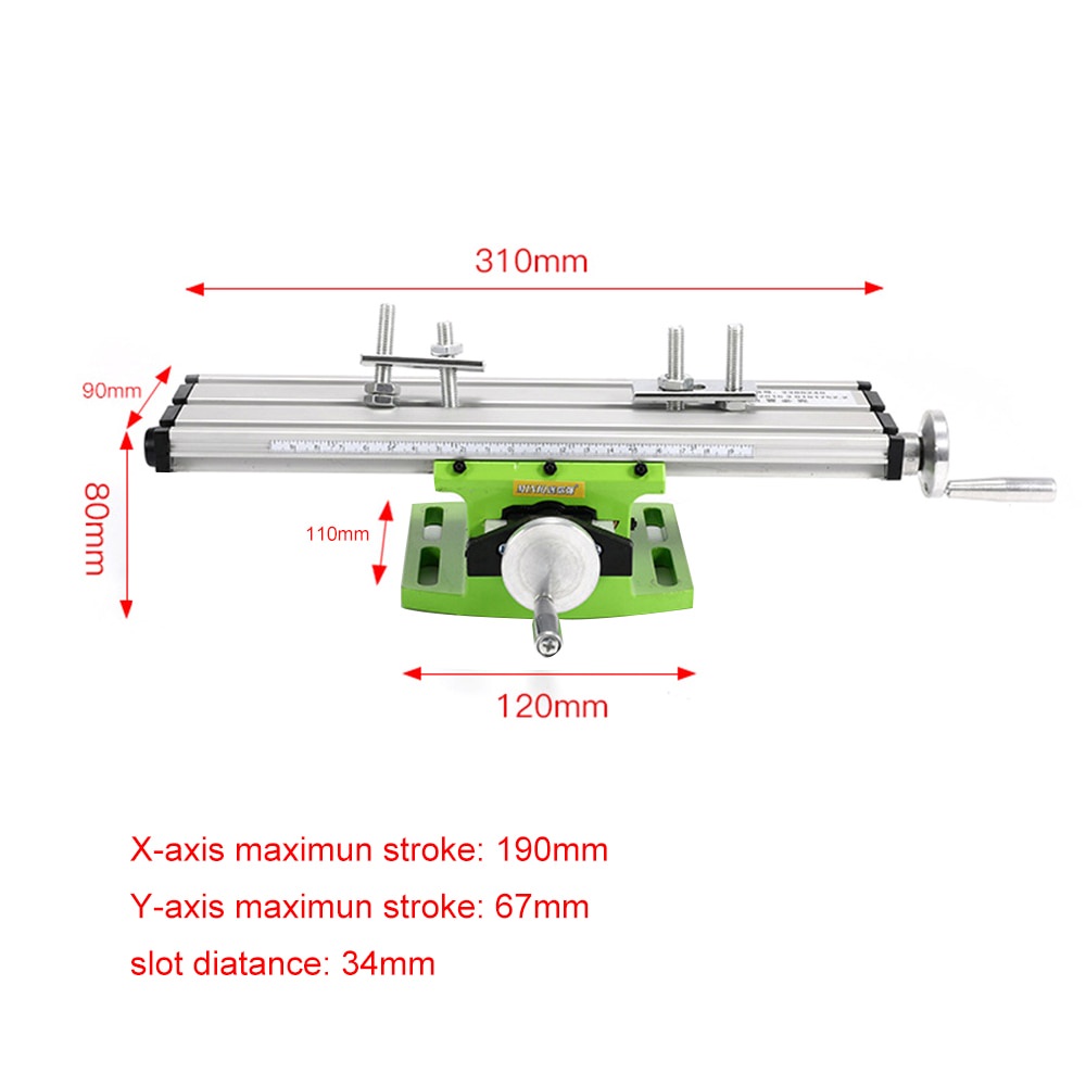 Mini presisi meja kerja multifungsi Bench Vise Fixture bor mesin penggilingan meja Koordinat Penyesuaian sumbu X dan Y