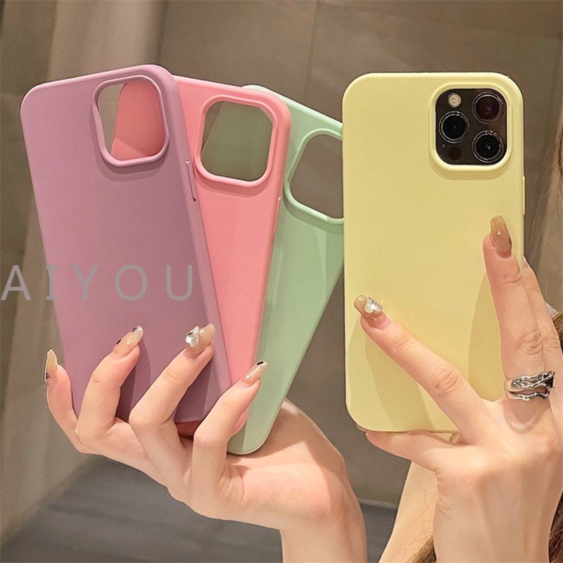 Soft Case Silikon Anti Slip Shockproof Untuk IPhone 14 Pro Max X Max XR IPhone 12 11 Pro Max SE2 7 8 Plus