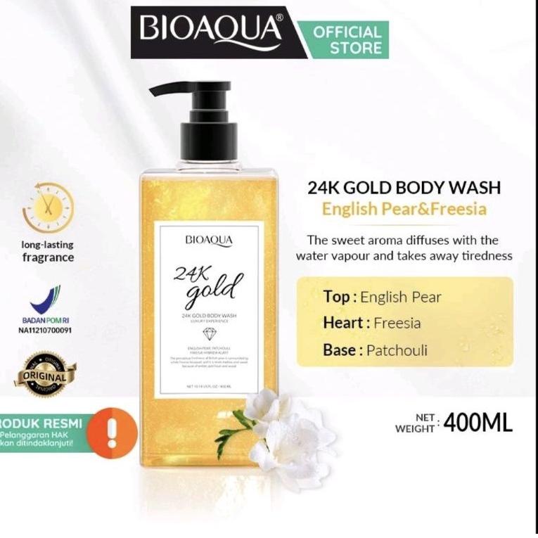 K81U BIOAQUA 24K  BODY WASH // BIOAQUA 24  SABUN MANDI [BPOM]