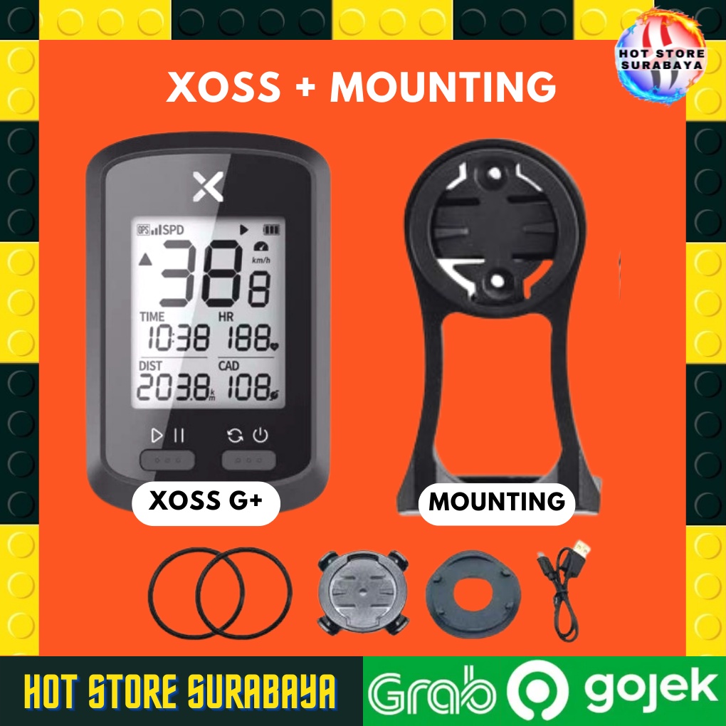 speedometer cyclometer sepeda xoss G + plus Original G plus