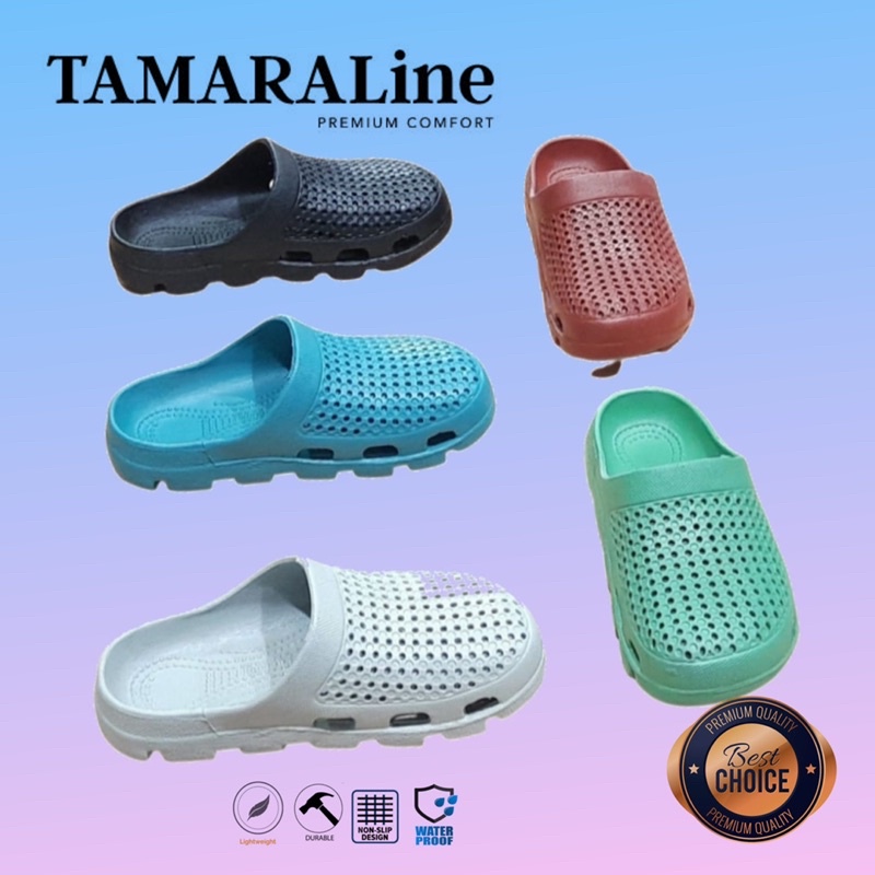 Sepatu Sandal Selop Slide Slip on Karet Anak / Remaja - TAMARALINE 200 / Bahan Premium Lentur Empuk Ringan Kuat Anti Slip Anti Air / Model Casual Santai Rumah Outdoor Kamar Mandi  Murah Original