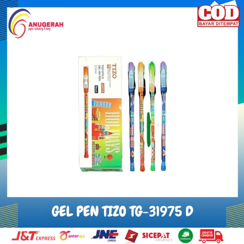 

BOLPOIN GEL PEN TIZO TG-31975 D HITAM