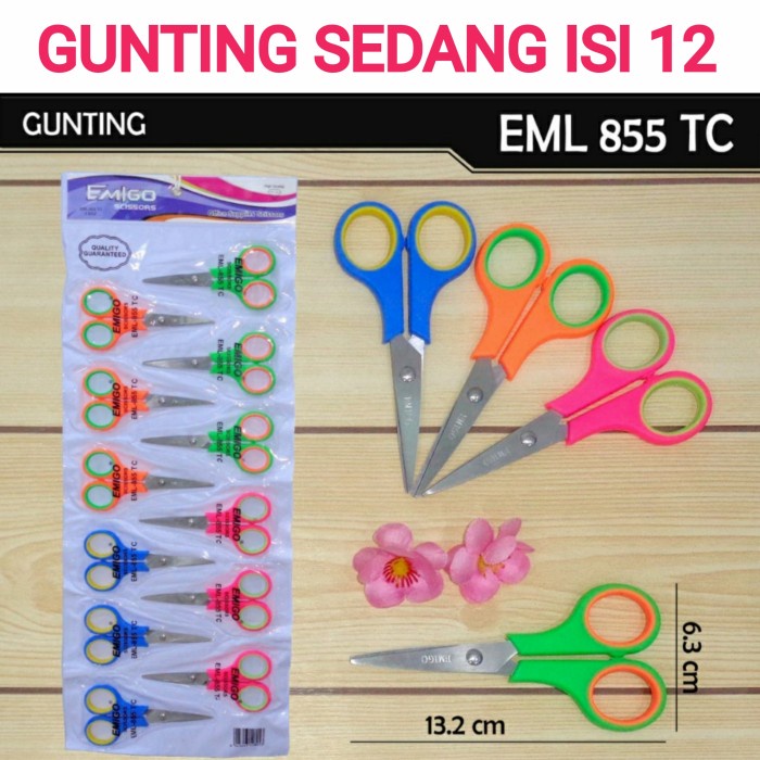 

Nikmati Gunting Sedang Renceng 55 Isi 12 Pcs Terlaris