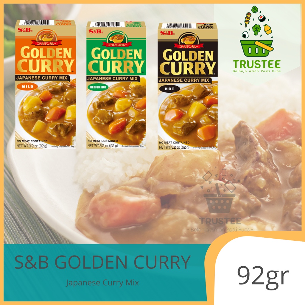 S&amp;B Golden Curry Sauce Mix 92gr / Bumbu dapur saus kari kare import impor jepang