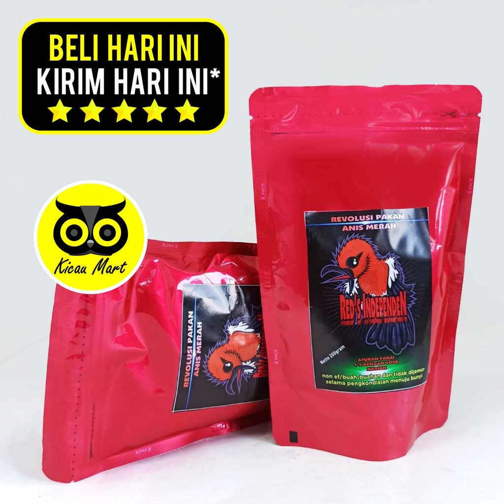 RED’S INDEPENDEN Anis Merah Voer Vur Pur Red Independen Pakan Burung Anis Merah Cuaca Dingin Makanan Khusus Anis Merah Kembang