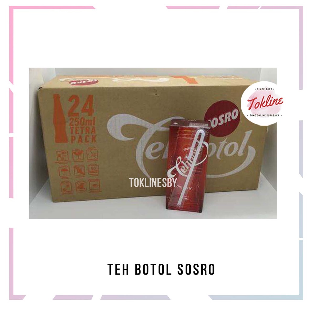 

[ 1 KARTON ISI 24 PCS ] TEH BOTOL SOSRO 200ML