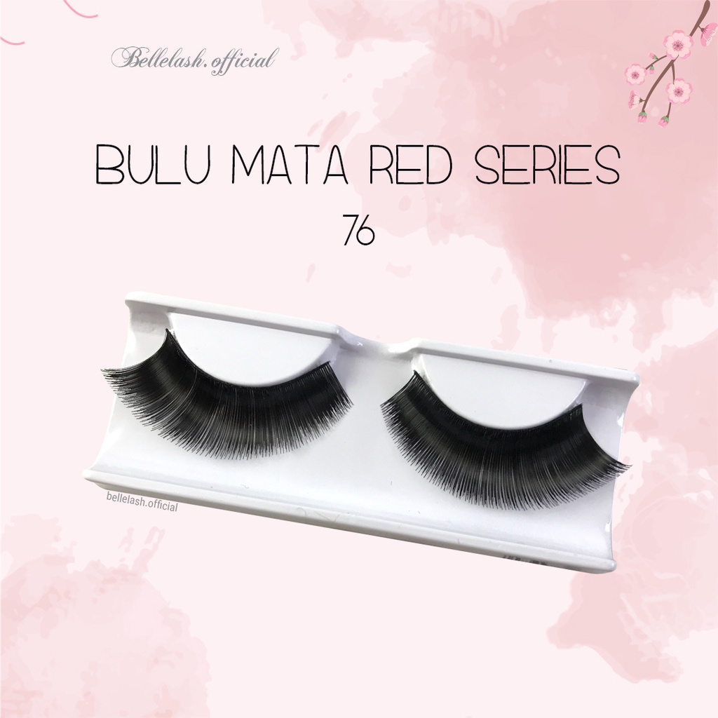 76 Bulu Mata Palsu Handmade Natural False Eyelash Eye Lashes Lusin