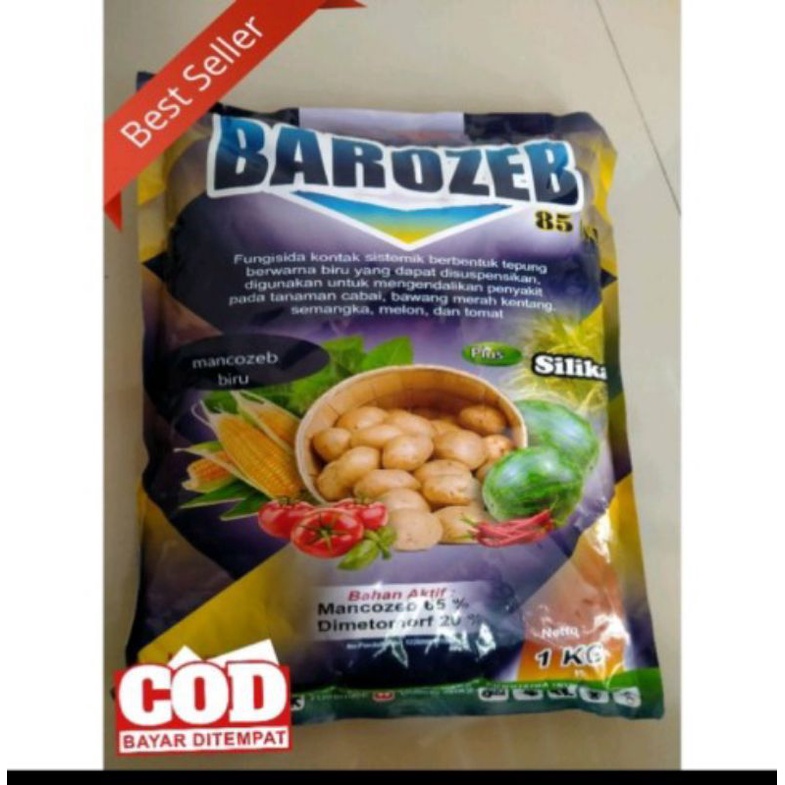 Fungisida Barozeb 85wp Mancozeb Biru 2 Bahan Aktif Mancozeb Dan Dimetomorf Murah