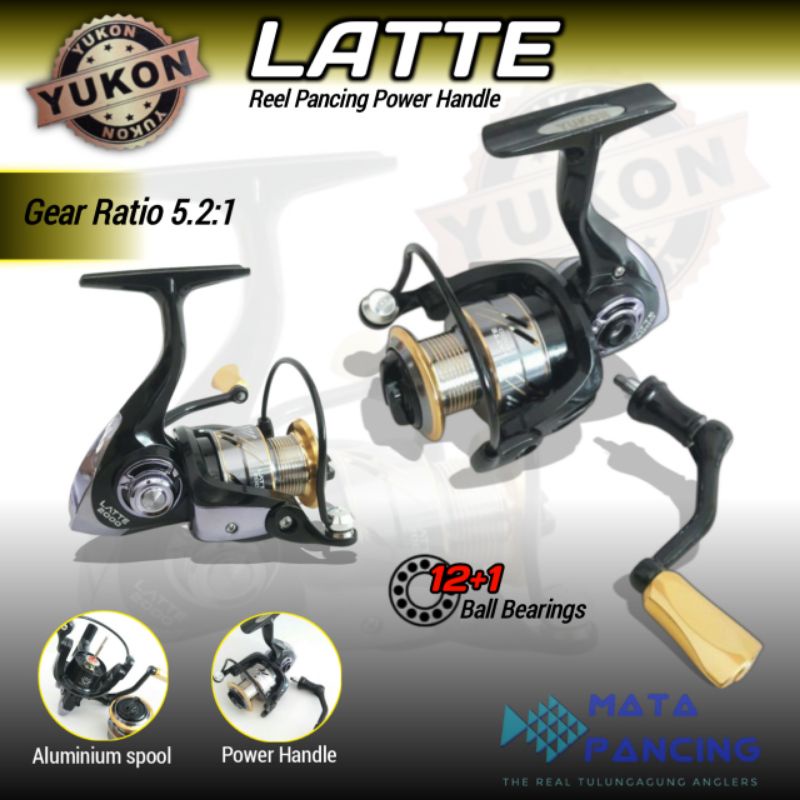 Reel yukon latte 1000 2000 3000 power handle recomended