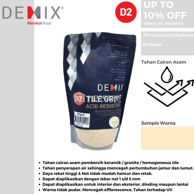 '+'+'+'+] Semen Nat Keramik Demix D2 Peach / Oker Keramik (Tahan Cairan Asam)