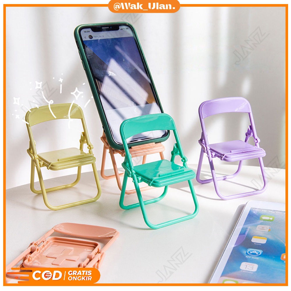 STAND DUDUKAN HP KURSI MACARON STAND HOLDER HP MODEL KURSI HOLDER HP KURSI LIPAT FOLDING CHAIR